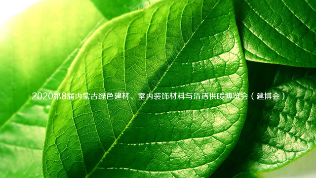2020第8届内蒙古绿色建材、室内装饰材料与清洁供暖博览会（建博会）